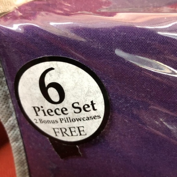 Bamboo Sheets 6 piece set King/Cal Purple - Picture 5 of 5